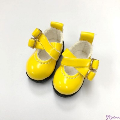 LYS002YEW 1/6 Bjd Cross Strap 3.3cm Doll Shoes Yellow